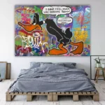 Lazy-Duck-4×3-STRAIGHT-CANVAS-4X3