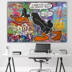Lazy-Duck-4×3-STRAIGHT-CANVAS-4X3